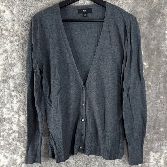 Mossimo Gray Open Front Cardigan Sweater | Size Large - Picture 1 of 4